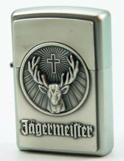   jaegermeister hirsch made in the u s a by zippo mfg co bradford pa