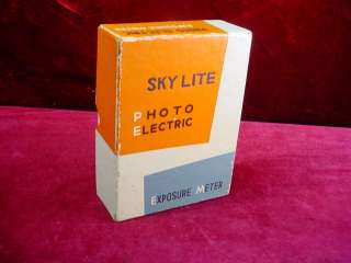 Vintage Japan SKY LITE Photo Electric EXPOSURE METER Photography Light 