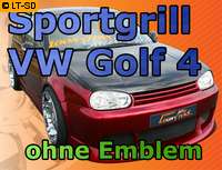 Grill VW Golf 4 IV Sportgrill ohne Emblem NEU +Halbmond  