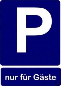 Parkplatzschild Parkschilder eigener Text Alu Verbund  