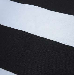   Black White Zebra Stripe Linen Cushion/Pillow/Throw Cover*Custom Size