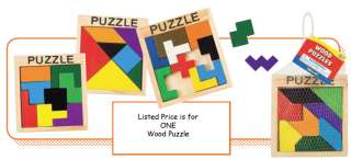 Wood Puzzle, Colorful Pieces, Ages 5+  