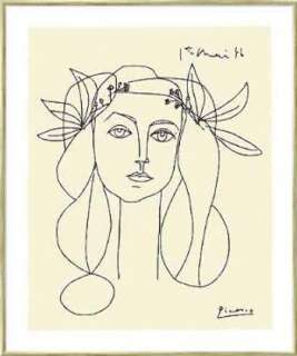 Kunstdruck Poster Pablo Picasso Frauenkopf, 1.5.1946  