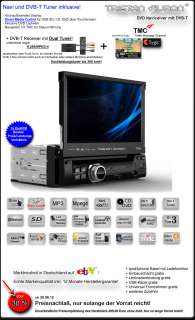 AUTORADIO Bluetooth Navi GPS DVB T DVD TFT USB  CD 4260287210028 