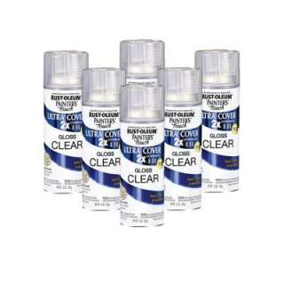 12 oz. Gloss Clear Spray Paint (6 Pack) 182681 
