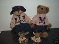 Boyds Bears 1996 Bailey and Matthew Plush and Ornaments  