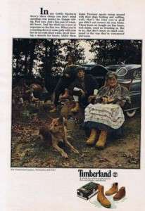 1978 Timberland Leather Boots Vintage Ad  