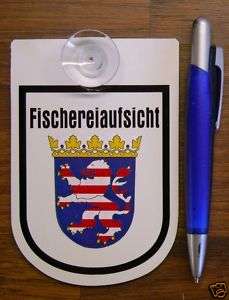 Fischereiaufsicht Saugerschild Wappen o. Vereinswappen  