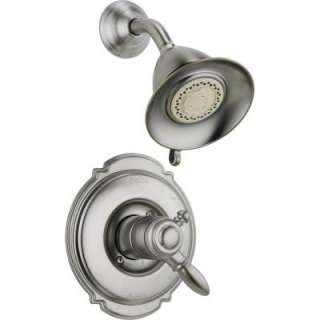 Victorian Single Handle 3 Spray Shower Only Faucet in Stainless with 
