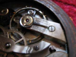 antik franz. Regulator Taschenuhr Emaille Bronze u1900  