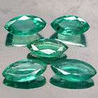38 ct Natural Colombian Green Emerald Marquise 5 pc