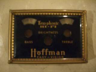 Hoffman Easy   Vision Triophonic HI FI Front Panel  