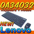 New Black Lenovo Ultraslim Plus Wireless Keyboard + Black Wireless 