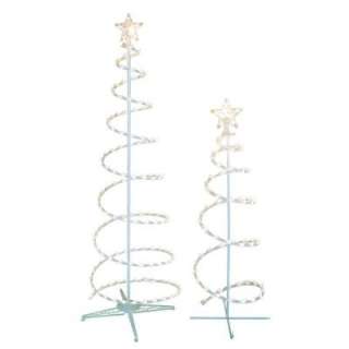 Clear Lighted Spiral Trees (Set Of 2) TY S46 C  
