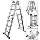   Purpose Aluminum Folding Step Ladder 12.5FT Tools Foldable Handy Light