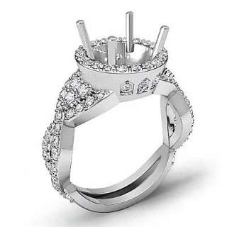 Diamond Ring Round Vintage Setting 14k W Gold s4.5 Engagement 