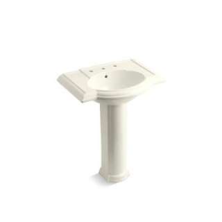   Pedestal Combo Bathroom Sink in Biscuit K 2294 8 96 