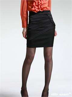   Suit Dress Wrapped Ribbed Skirt A line Pencil Skirt D107#  