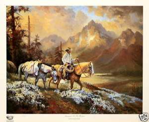 SPRINGTIME IN THE ROCKIES BY STEFAN BAUMANN, SIGNED/COA  