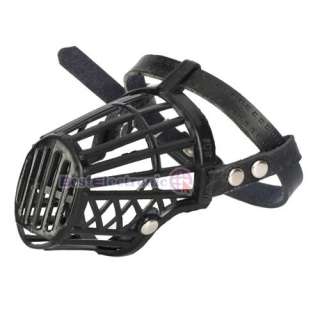 Leather Dog Basket Cage Adjustable Muzzle Size #1 to 7  