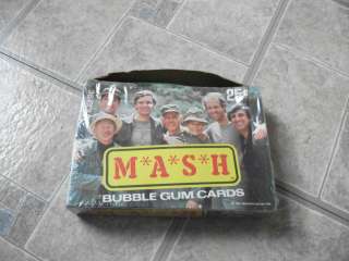 MASH BOX BUBBLE GUM TRADING CARDS SHRINK + 36 WRAPPERS  