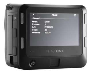 Phase One IQ 180 Digital Back With Warranty until August 30, 2016 
