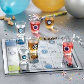 Shot Glass Drinking Bar Game Set in 2 Styles, New  