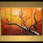 Large Framed Abstract Modern Oil Painting Landscape Blo