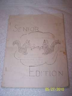 1951 Senior Edition Hoop Pole Mt. Vernon High School IN  