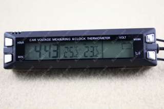 Digital Thermometer/Spannung Monitor mit Alarm für Auto  