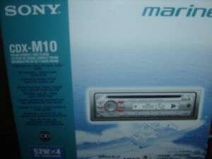 SONY CDXM10 MARINE CD//WMA PLAYER CDX M10  