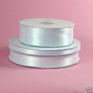 double faced satin ribbon 50yds/roll, WHITE  