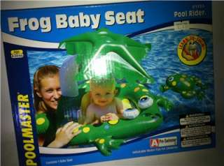 NEW Poolmaster Frog Baby Seat Rider with Top NEW  