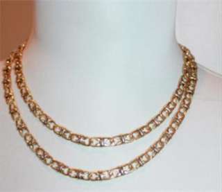 18K WHITE & YELLOW GOLD LONG CHAIN NECKLACE 81 GRAMS  