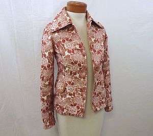 Made with Love by Fossil Stylish Jacket Button up foral size XS new 