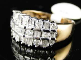   YELLOW GOLD ROUND CUT DIAMOND WEDDING BAND FASHION RING 1 CT  