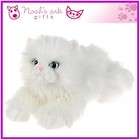 White Persian Fluffy Toy Cat   Ideal for a James Bond F