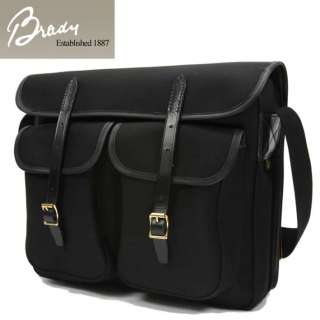 BRADY SEVERN BAG IN BLACK   WATERPROOF CANVAS & LEATHER FOR GAME 