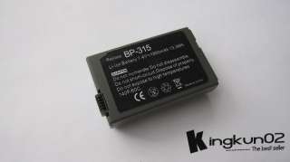 Battery For Canon BP 315 IXY MVX450 DVM5 DV M5 HV10 Optura S1 600 HV10 