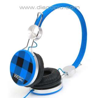 cuffia WESC BANJO royal blue per DJ  iPod iPhone NEW  