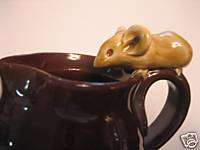 Haytown Pottery Devon   Mouseman like jug by Cleverly  