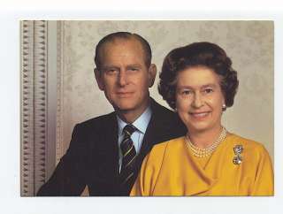 p9047   Queen Elizabeth & Phillip in the 1970s   Royalty postcard 