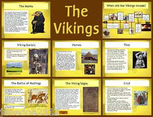   THE VIKINGS Primary Interactive Whiteboard Teaching Resources  