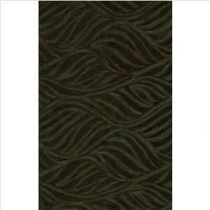    Waves Fern Solid Contemporary Rug Size 36 x 56
