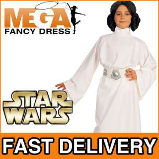 Princess Leia Star Wars Girls Fancy Dress Space Costume  