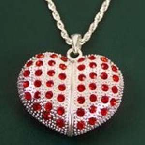  Full Crystal Diamond Heart Design Jewelry USB Flash Drive 