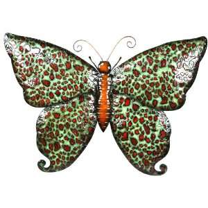  Link Direct J05144 UPS Metal Brown and Red Butterfly Wall 