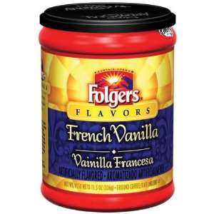 Folgers Coffee Flavors French Vanilla   12 Pack  Grocery 