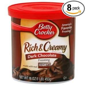 General Mills Frosting Rich and Creamy Dark Chocolate, 16 Ounce (Pack 