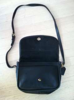Vintage Black USA Made Leather COACH CITY BAG Purse Style 9790  